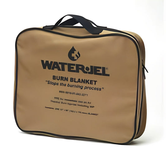 Water Jel Military Fire Blanket in foil pouch - 6" x 5" (4 Blankets/Case)
