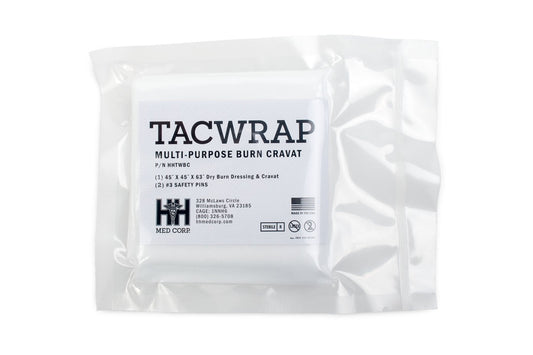 HH Medical TACWrap, Multi-purpose Sterile Dry Burn Dressing/Cravat (Case of 25)