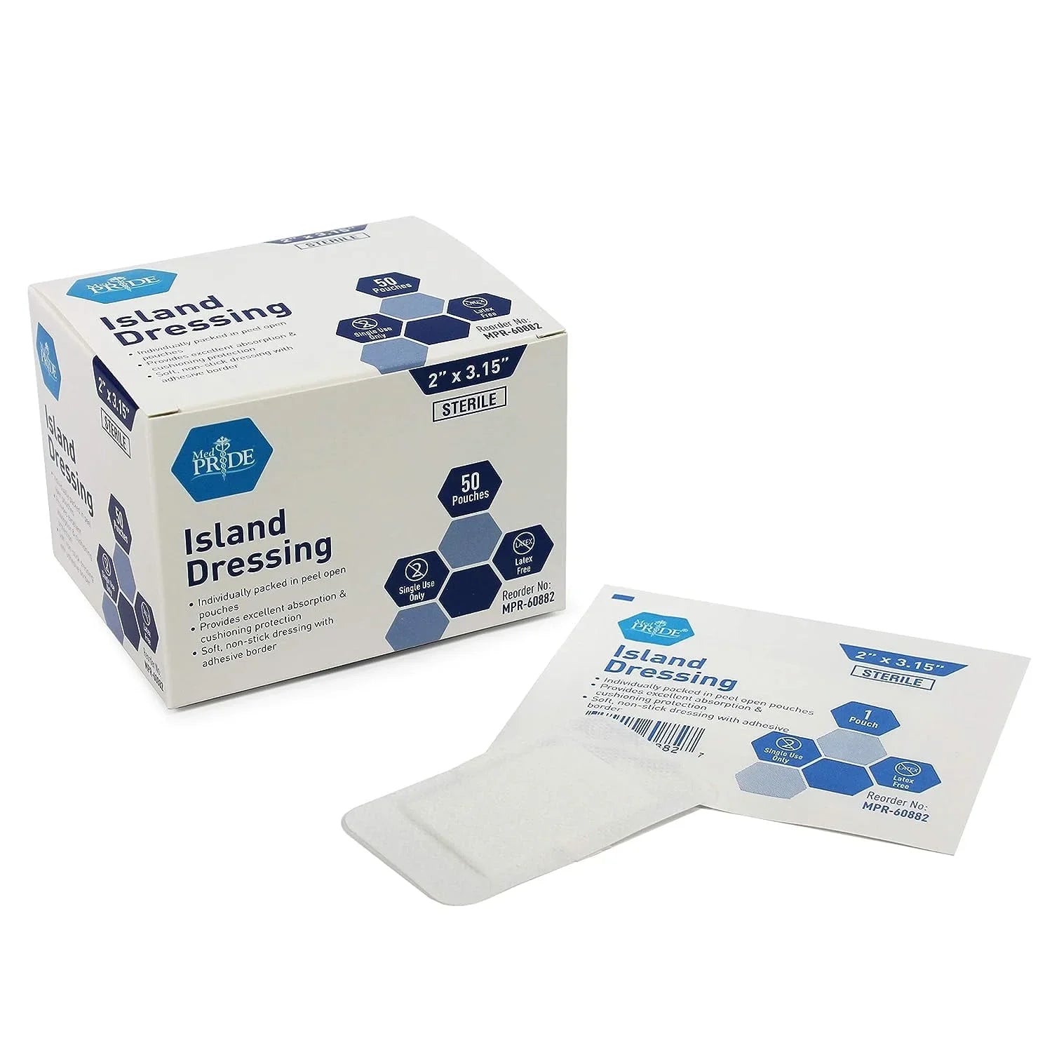 Medpride Gauze Island Dressing Sterile 2