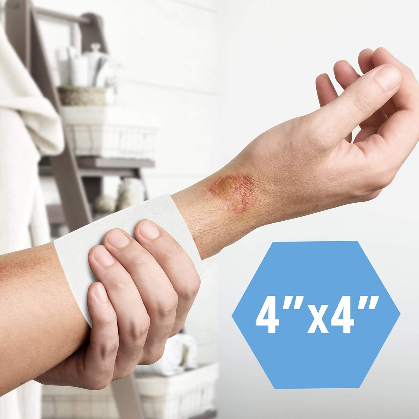 MedPride Non-Woven Surgical Sponges, First Aid Wound Care Dressing Sponge Non-Sterile - 4"x4" - 4 Ply, 200/Box, Case of 10 (2000 Count)