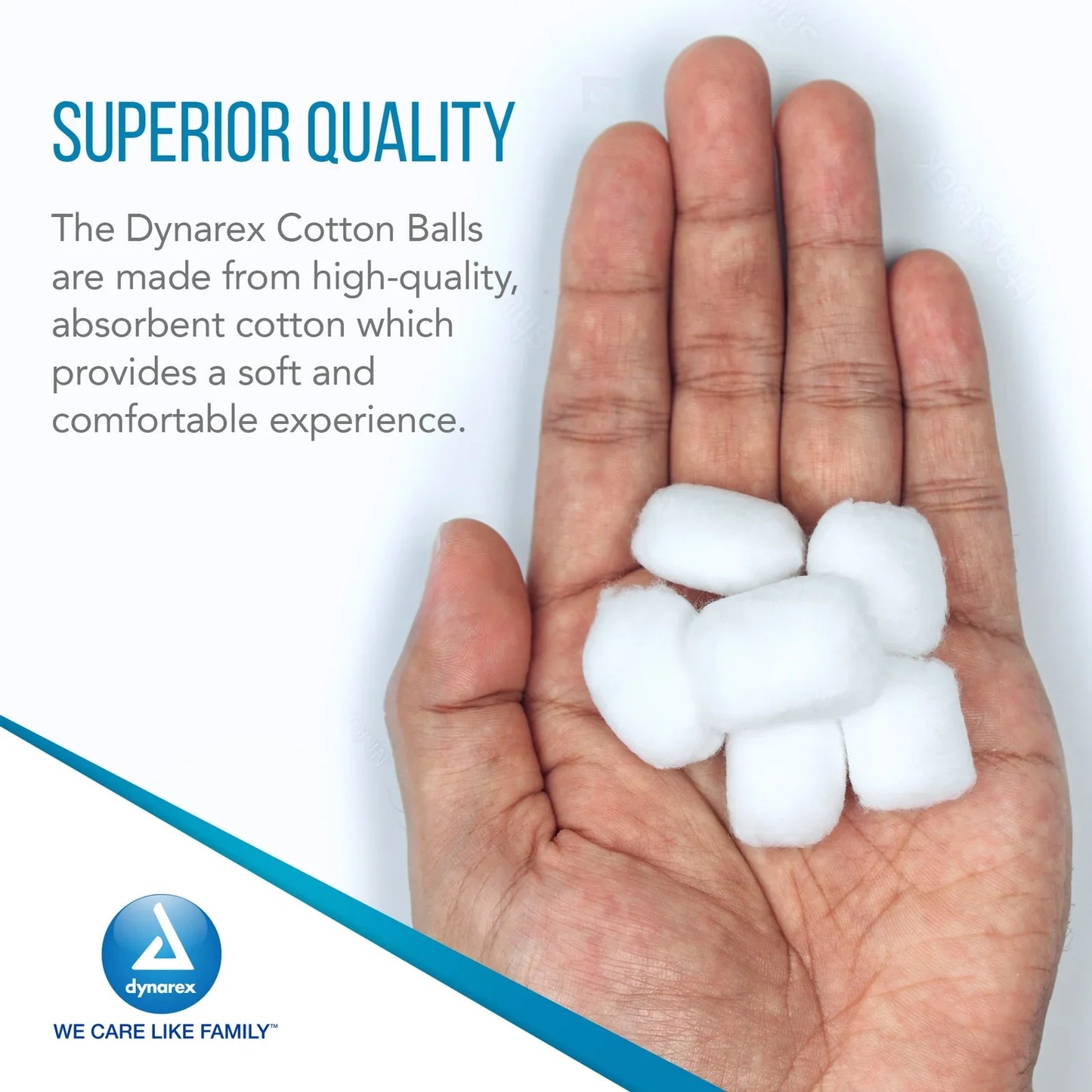 Dynarex Cotton Ball, Large, 1000ea/bg, 2bgs/cs (2000 Count)