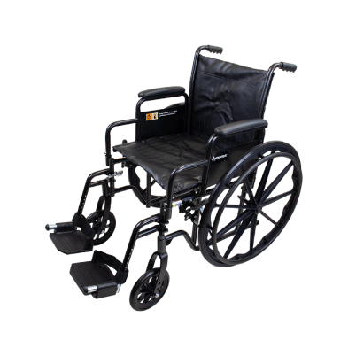 Dynaride DynaRide S2 Wheelchair - 18" x 16" w/ Detach Desk Arm FR, Silver Vein, 1pc/cs