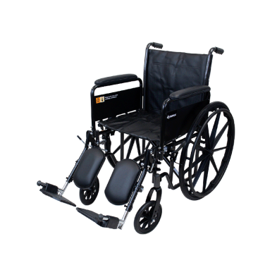 Dynaride DynaRide S2 Wheelchair - 18" x 16" w/ Detach Full Arm ELR, Silver Vein, 1pc/cs
