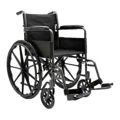 DynaRide DynaRide S1 Wheelchair - 18" x 16" w/ Fixed Full Arm FR, Silver Vein, 1pc/cs