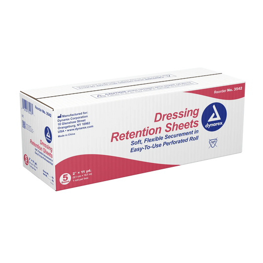 Dynarex Dressing Retention Sheet - Latex Free, 5ea/cs (5 Count)