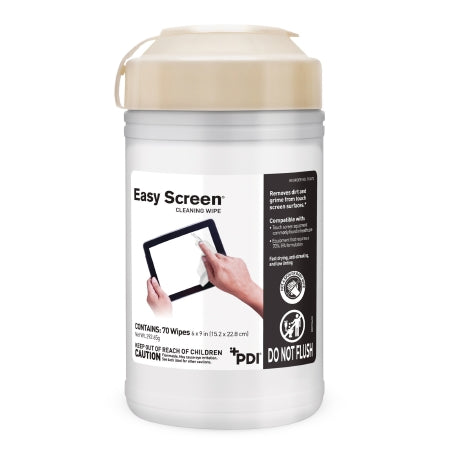 Easy Screen Easy Screen Surface Cleaner Premoistened Alcohol Based Manual Pull Wipe 70 Count Canister Alcohol Scent NonSterile