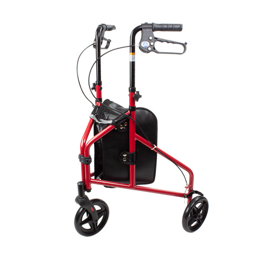 DynaGo DynaGo Zoom - Aluminum Rollator w/ 3" Wheels, Red, 1pc/cs