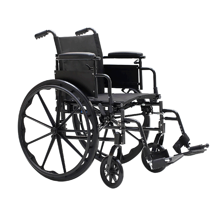 Dynaride DynaRide S4 X-Lite Wheelchair - 18" x 16" w/ Flip Desk Arm E, Silver Vein, 1pc/cs