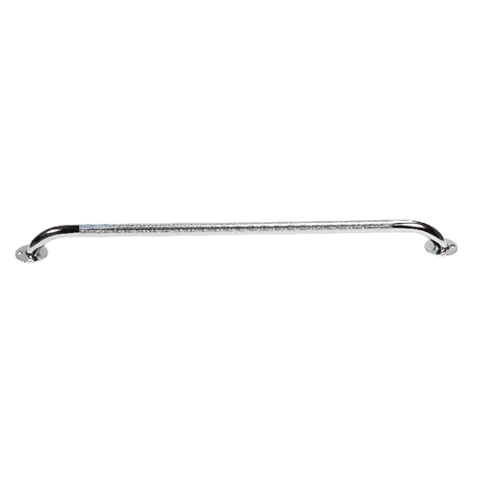 Dynarex Chrome Knurled Grab Bar, 32", Chrome, 1pc/bx