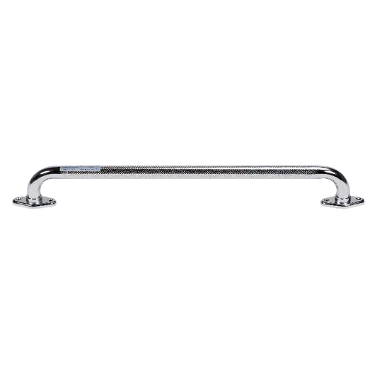 Dynarex Rotating Flange Knurled Grab Bar, 32", Silver, 1pc/bx