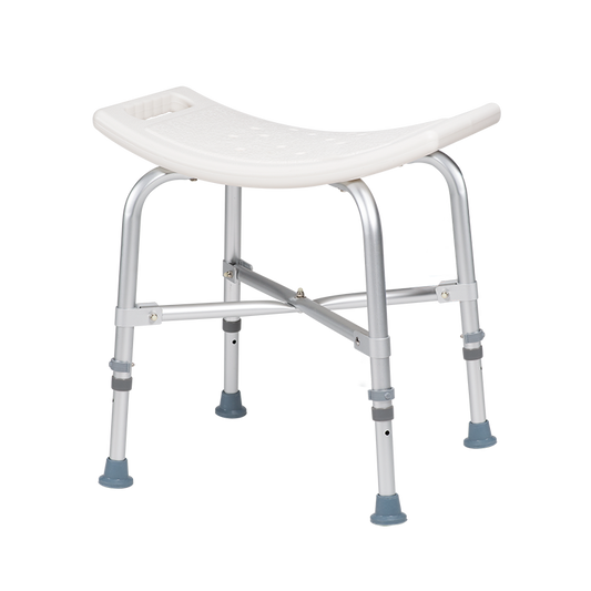 Bari+Max Bariatric Shower Chair w/out Back, White, 1pc/bx,4bx/cs