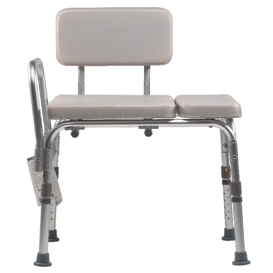 Dynarex Padded Tub Transfer Bench, Gray, 1pc/bx