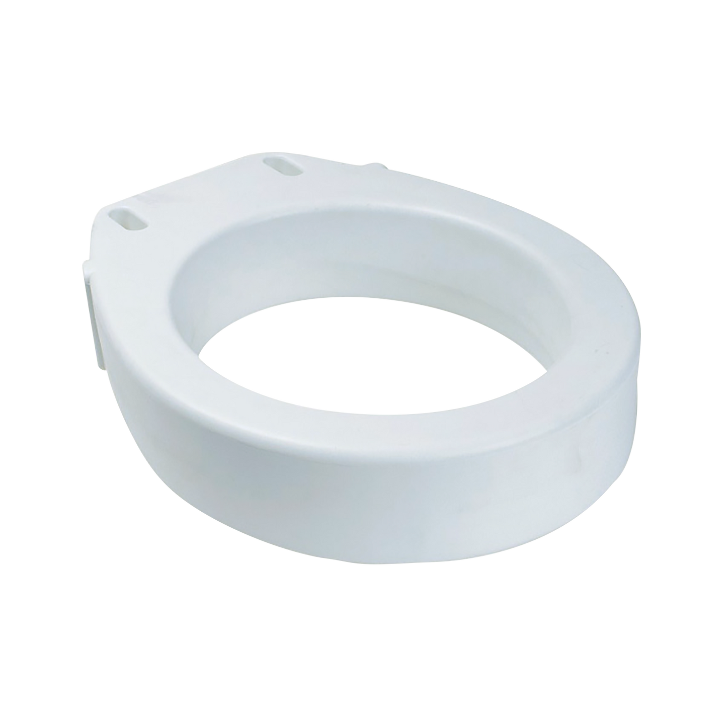 Dynarex Elongated Raised Toilet Seat w/out Arms, White, 1pc/bx