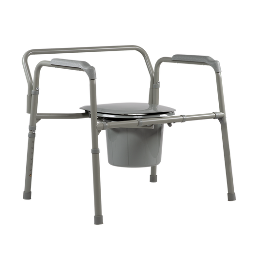 Bari+Max Bariatric Folding Commode, Steel, 1/cs