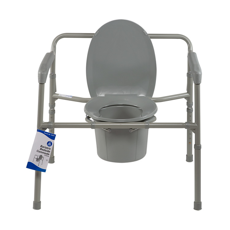 Bari+Max Bariatric Folding Commode, Steel, 1/cs