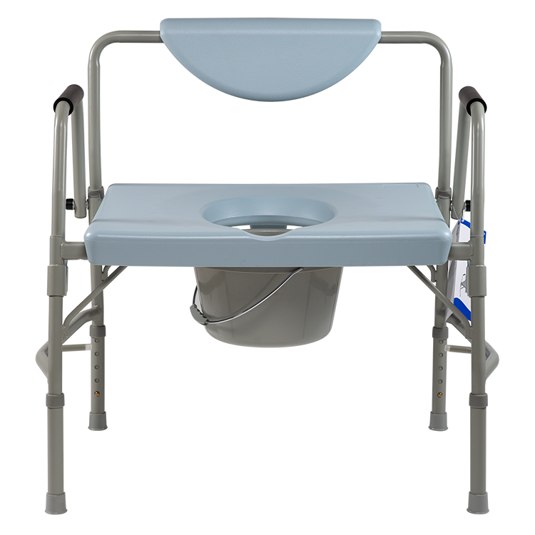 Bari+Max Bariatric Drop Arm Commode, Steel, 1/cs