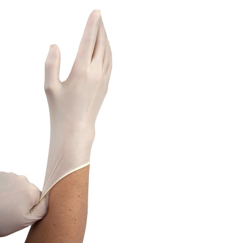 Dynarex Powder-Free Plus Latex Exam Gloves, PolyLined - Small, 100ea/bx, 10bxs/cs (1000 Count)