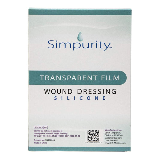 Safe N Simple Simpurity Transparent Film Wound Dressing (192 Count)