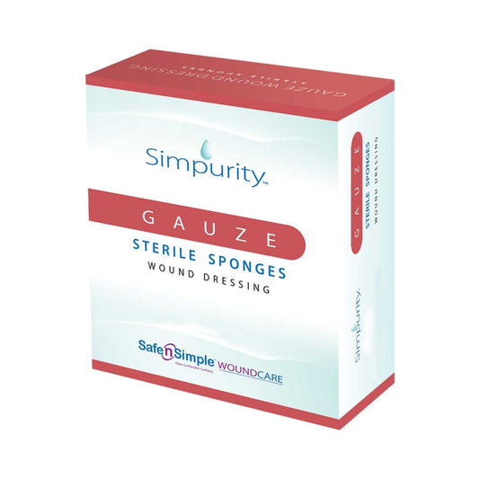 Safe N Simple Simpurity Bordered Woven Gauze (480 Count)