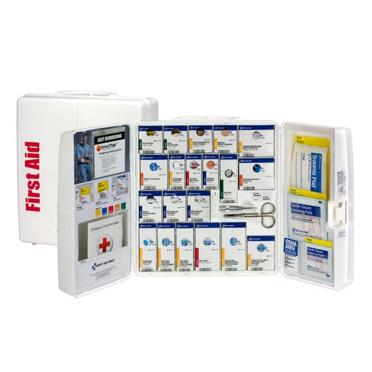 First Aid Only 50 Person Large Plastic SmartCompliance Food Service Cabinet Without Medications