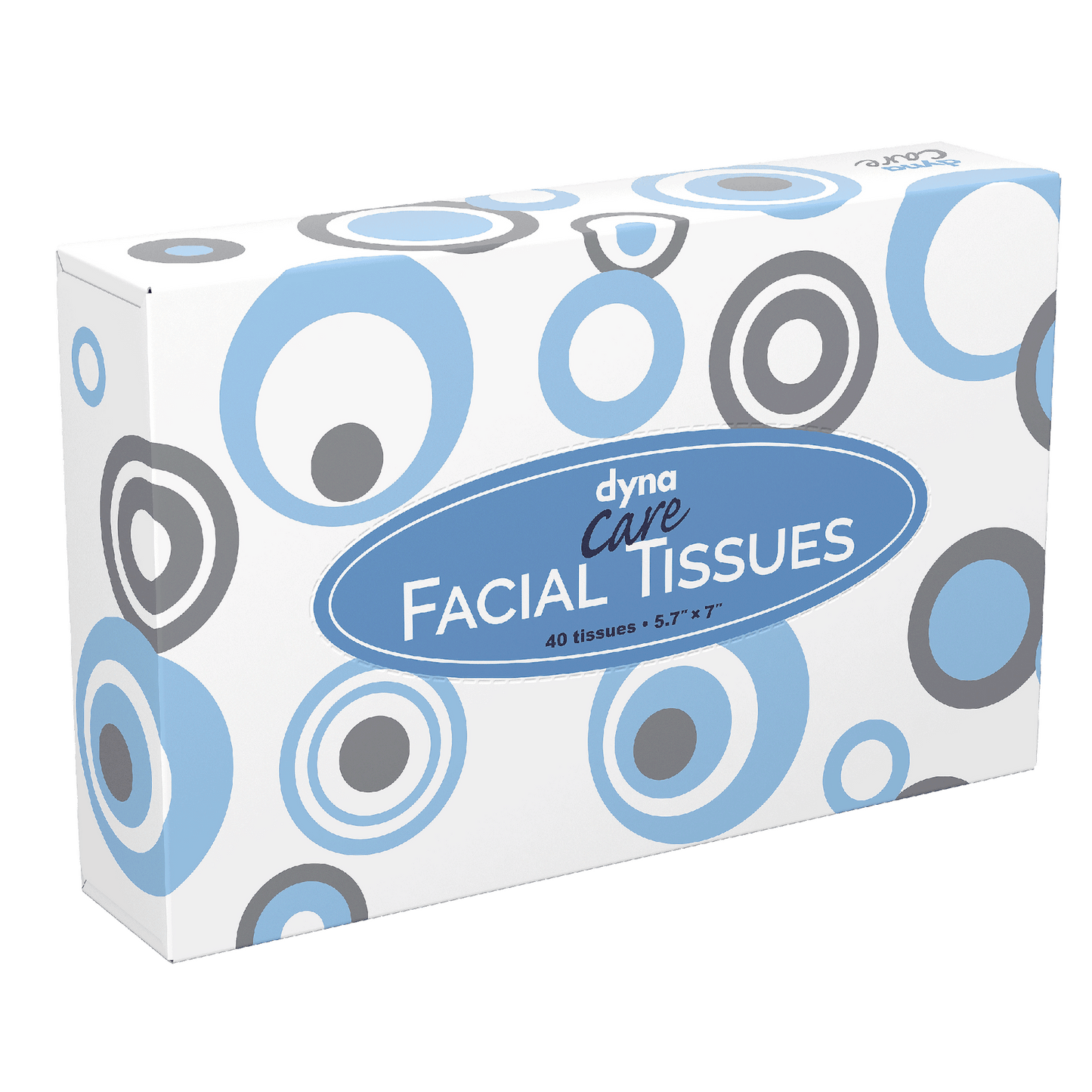 DynaCare Facial Tissues, 5.7" x 7", 200bxs/case (8000 Count)