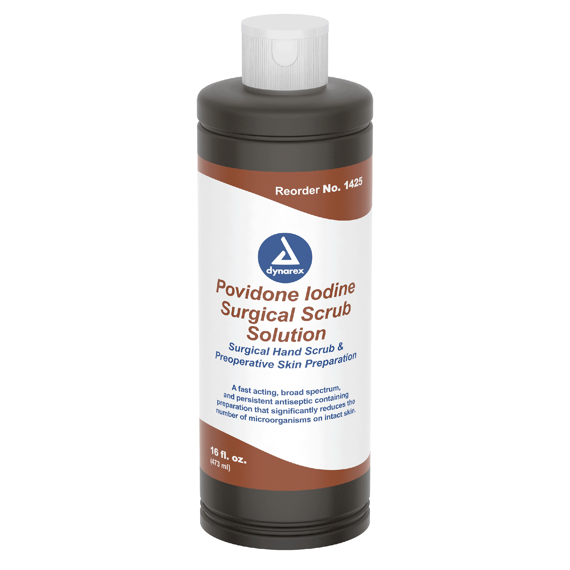 Dynarex Povidone Iodine Scrub Solution, 16 oz. Bottle - 24bot/case (24 ...