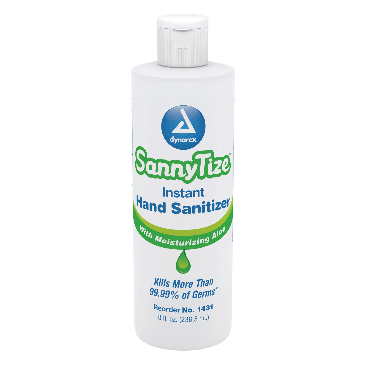 Dynarex SannyTize Instant Hand Sanitizer, 8 oz. Round Bottle, 48bot/case (48 Count)