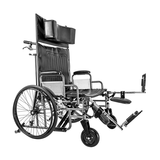 Bari+Max Bariatric Reclining Wheelchairs with Elevating Leg Rest