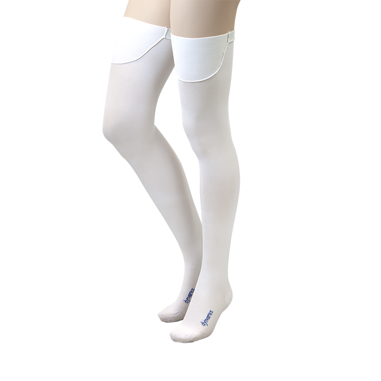 Dynarex DynaFit Compression Stockings - Thigh, X-Large, 12pairs/bx, 5bxs/case (60 Pairs)