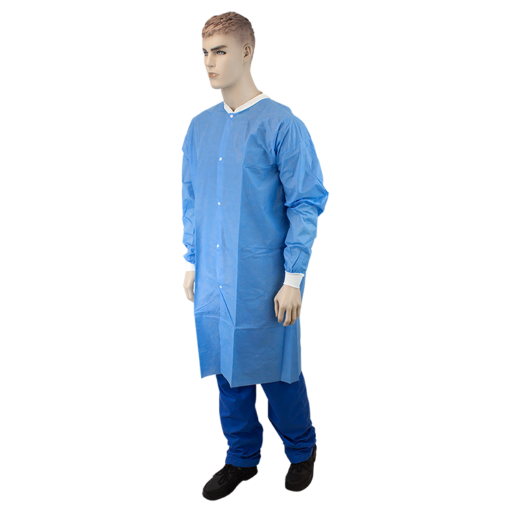 Lab Coats Lab Coat w/out Pockets, Small, Blue, 3/10/cs