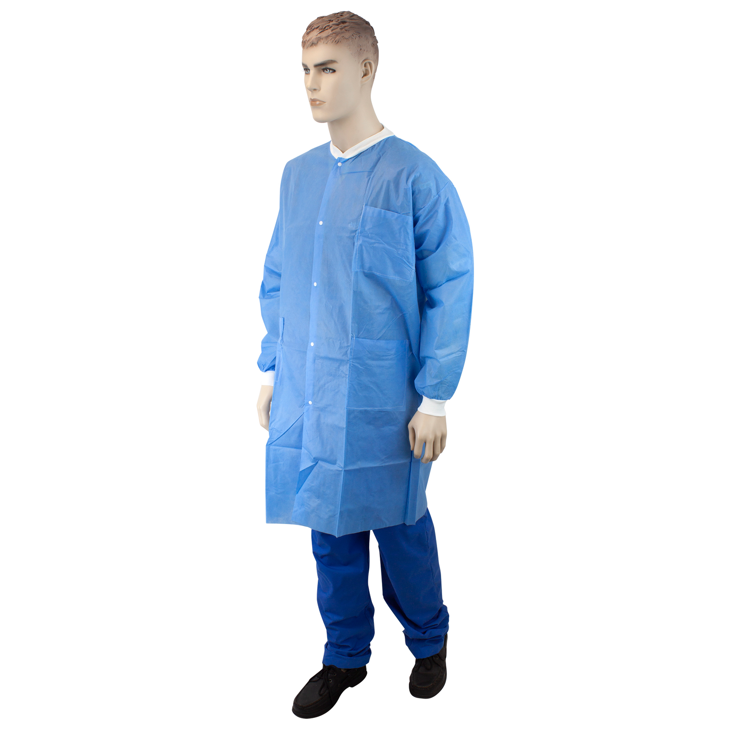 Lab Coats Lab Coat w/ Pockets, Small, Blue, 3/10/cs