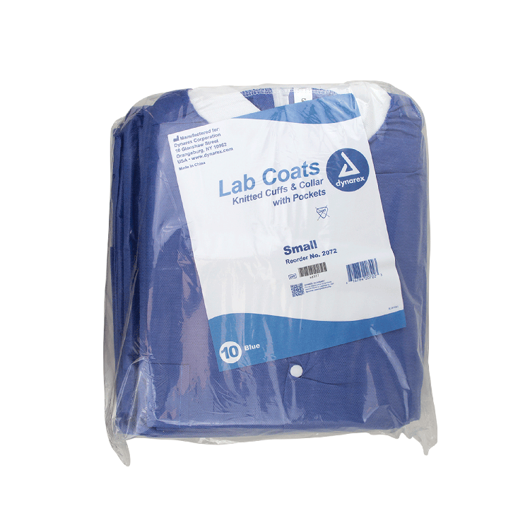 Lab Coats Lab Coat w/ Pockets, Small, Blue, 3/10/cs