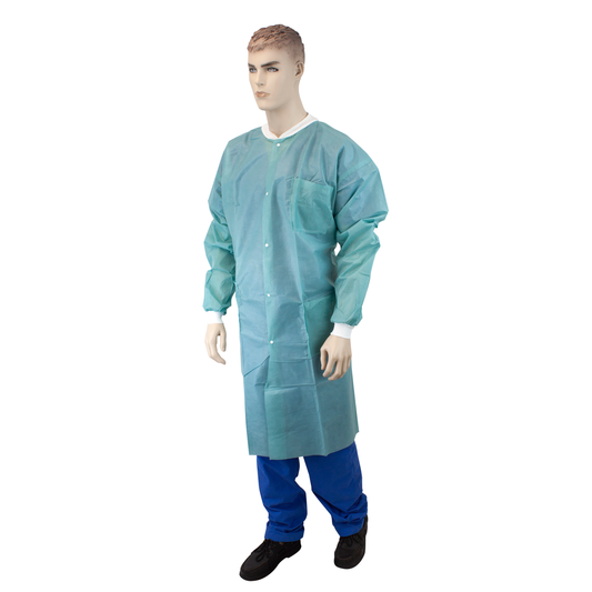 Lab Coats Lab Coat w/ Pockets, Small, Teal, 3/10/cs