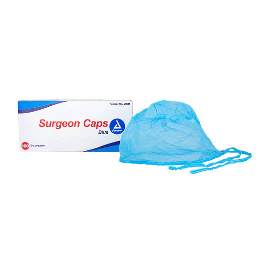 Dynarex Surgeon Cap O.R., Blue, 5/100/cs