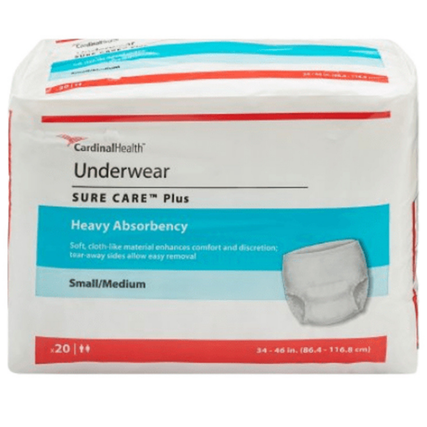 Cardinal Health Sure Care Plus Protective Pull-Up Protective Underwear Heavy Absorbency