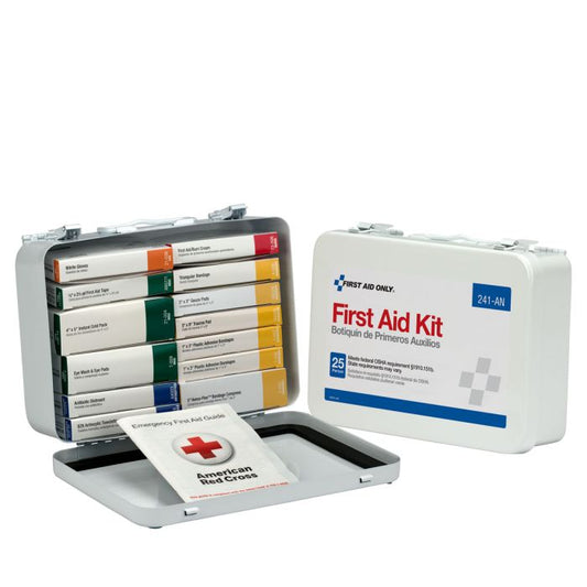 First Aid Only 25 Person 16 Unit First Aid Kit, Metal Case