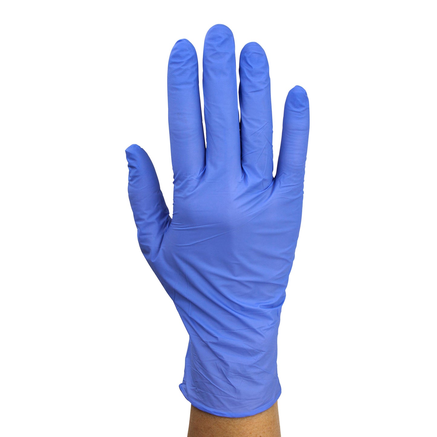 Dynarex DynaPlus Nitrile Exam Gloves, Small, Powder-Free, Blue, 10/200/cs