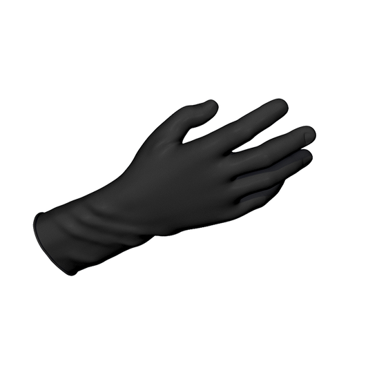 Dynarex Safe-Touch Black Nitrile Exam Gloves, Powder-Free, 100/bx, 10bxs/cs (1000 Count)