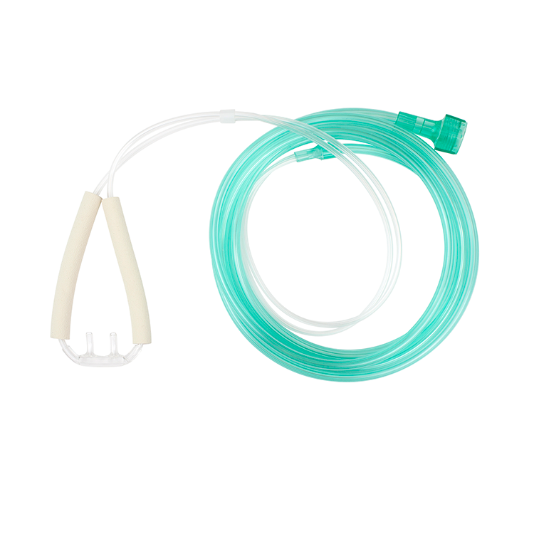 Dynarex Resp-O2 Nasal Oxygen Cannula, Cushion Tip w/Advantage Ear Foam (50 Count)