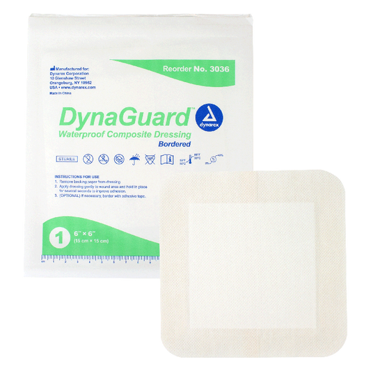 DynaGuard DynaGuard - Waterproof Composite Dressing, 6" x 6", 12/10/cs