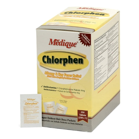 Chlorphen Allergy Relief Chlorphen 4 mg Strength Tablet 1 per Box
CHLORPHEN, TAB 4MG 250X1 (250/BX)