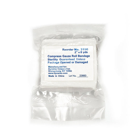 Dynarex Compress Gauze Roll Bandage, 2" x 6 yd, 1000ea/cs (1000 Count)