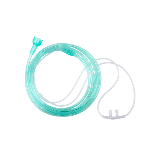 Dynarex Resp-O2 Nasal Oxygen Cannulas with Cushion Tips - Adult, 50' Universal Connector (15 Count)