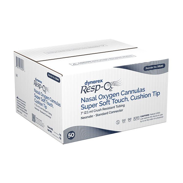 Dynarex Resp-O2 Nasal Oxygen Cannula, Super Soft Touch w/ Cushion Tips ...