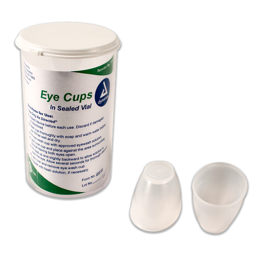 Dynarex Eye Cups in a Vial, 6ea/vials, 50vials/cs (300 Count)