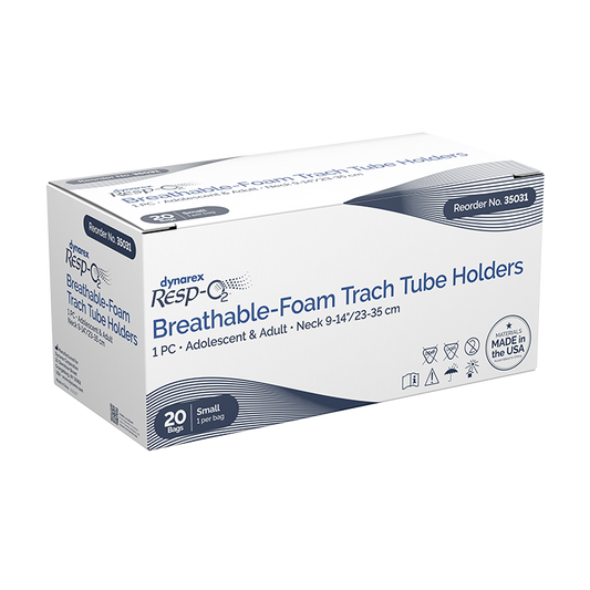 Dynarex Breathable-Foam Trach Tube Holders (120 Count)