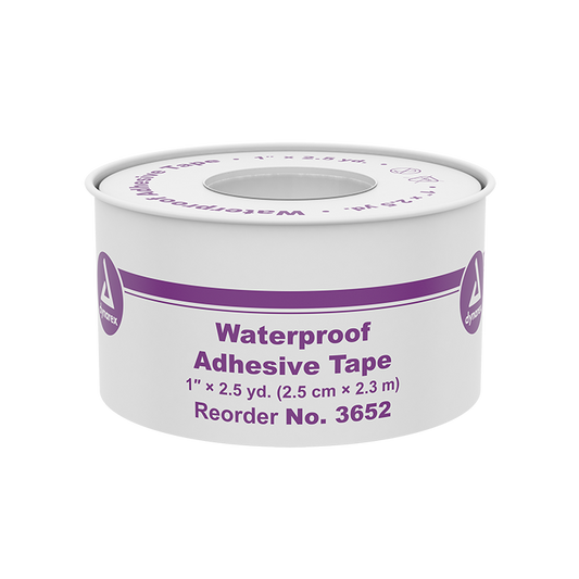 Dynarex Waterproof Adhesive Tape, 1" x 2.5 yd, 48/cs