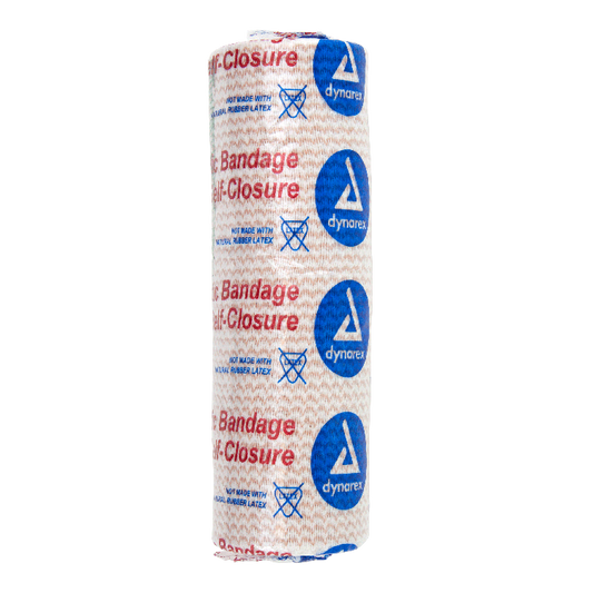 Dynarex Elastic Bandage w/ Self-Closure, 6" x 5 yd, 5/10/cs