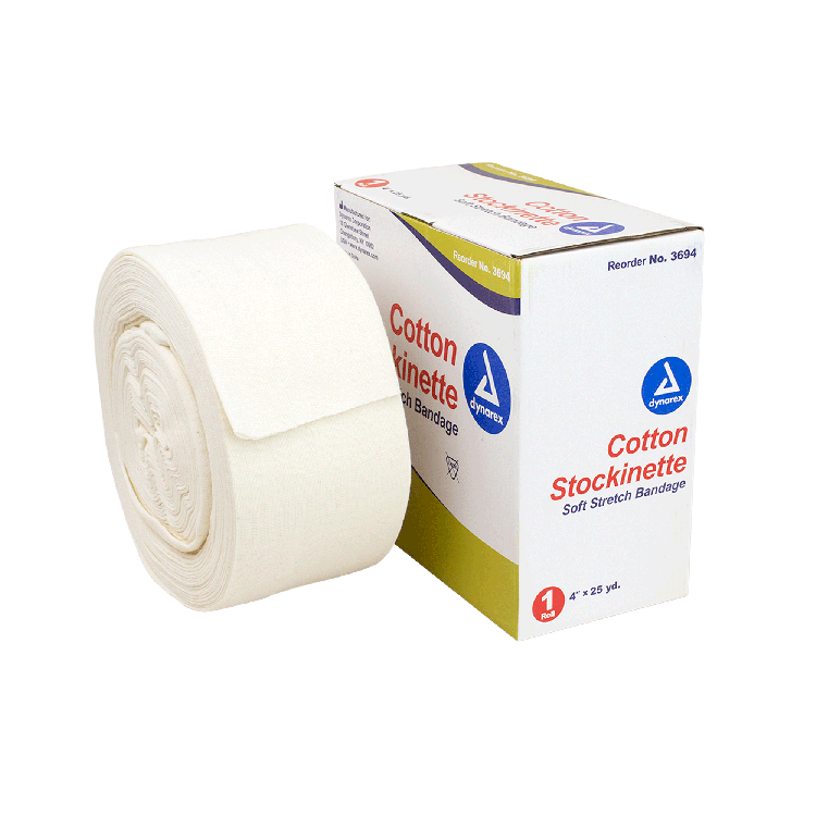 Dynarex Cotton Stockinette, 4 Rolls/cs (4 Count)