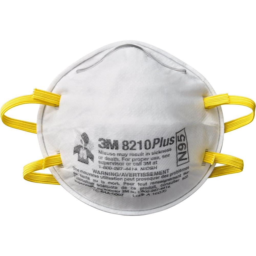Partilulate Fun Quick 3M 80pcs 8210+ Particulate Respirator N95 Face Mask, Regular Size ...